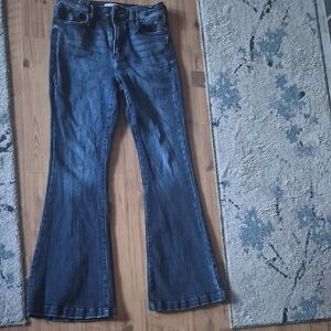 KanCan Dark Blue Flare Jeans